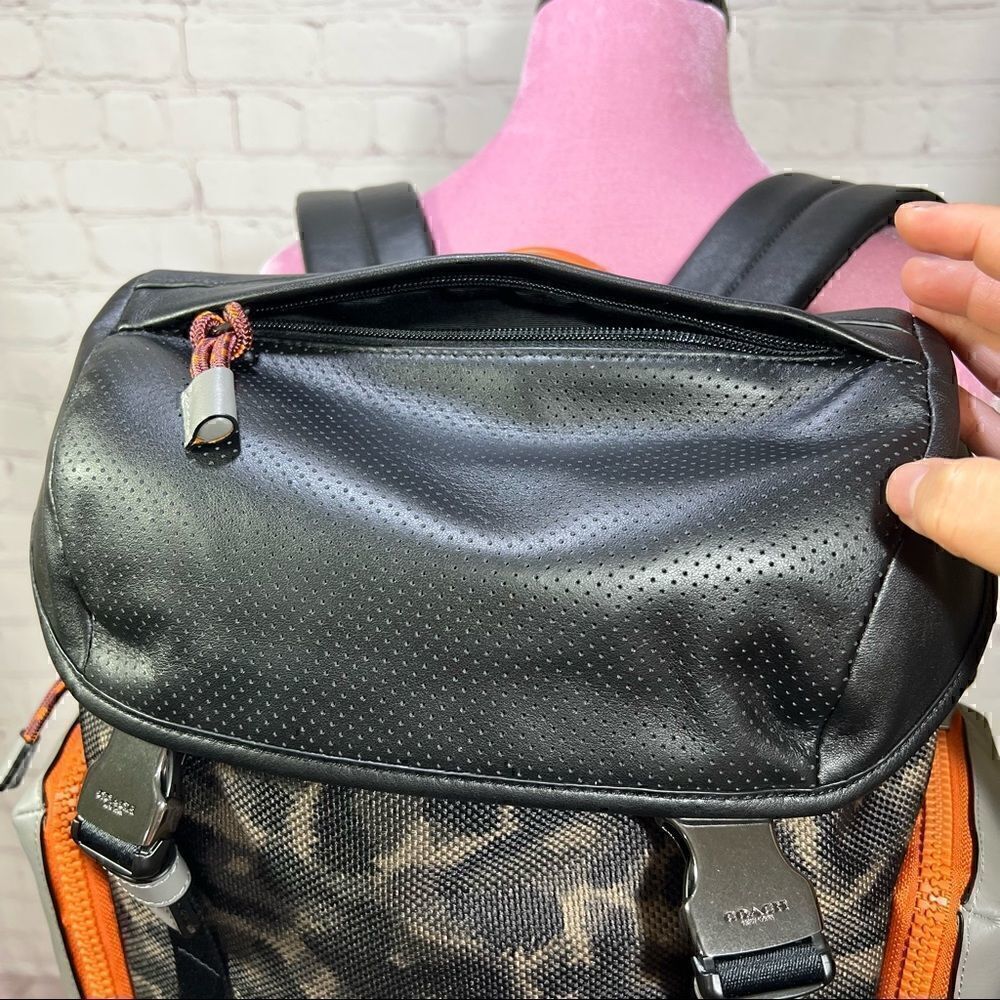 COACH Ranger Men’s Women’s Backpack Animal Camo Script Print NWT - Picture 6 of 16